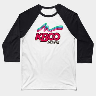 KBCO Boulder -- 70s Radio Station Baseball T-Shirt